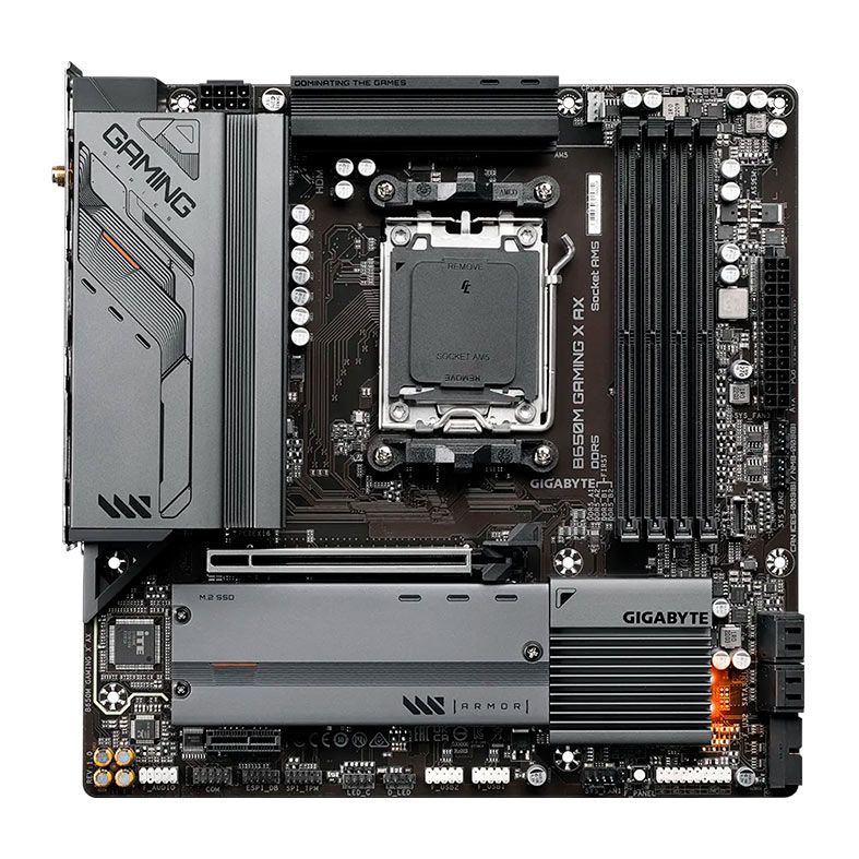 Placa Mae Gigabyte B650M Gaming X AX, WiFi, DDR5, Socket AM5, Chipset AMD B650, B650M-GAMING-X-AX