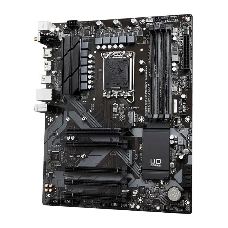 Placa Mae Gigabyte B760 DS3H AX, WiFi, DDR4, Socket LGA1700, ATX, Chipset Intel B760, B760-DS3H-AX-DDR4