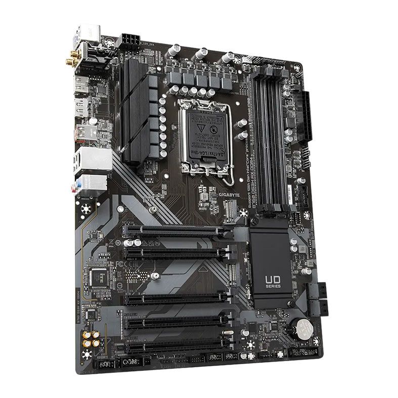 Placa Mae Gigabyte B760 DS3H AX, WiFi, DDR4, Socket LGA1700, ATX, Chipset Intel B760, B760-DS3H-AX-DDR4