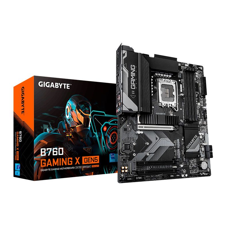 Placa Mae Gigabyte B760 Gaming X, DDR5, LGA1700, ATX, Chipset Intel B760, B760-GAMING-X-GEN5