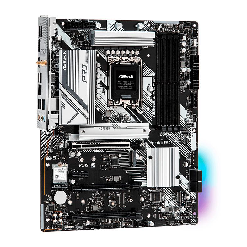 Placa Mae AsRock B760 Pro RS WiFi, DDR5, LGA 1700, ATX, Chipset Intel B760, B760-PRO-RS-WiFi