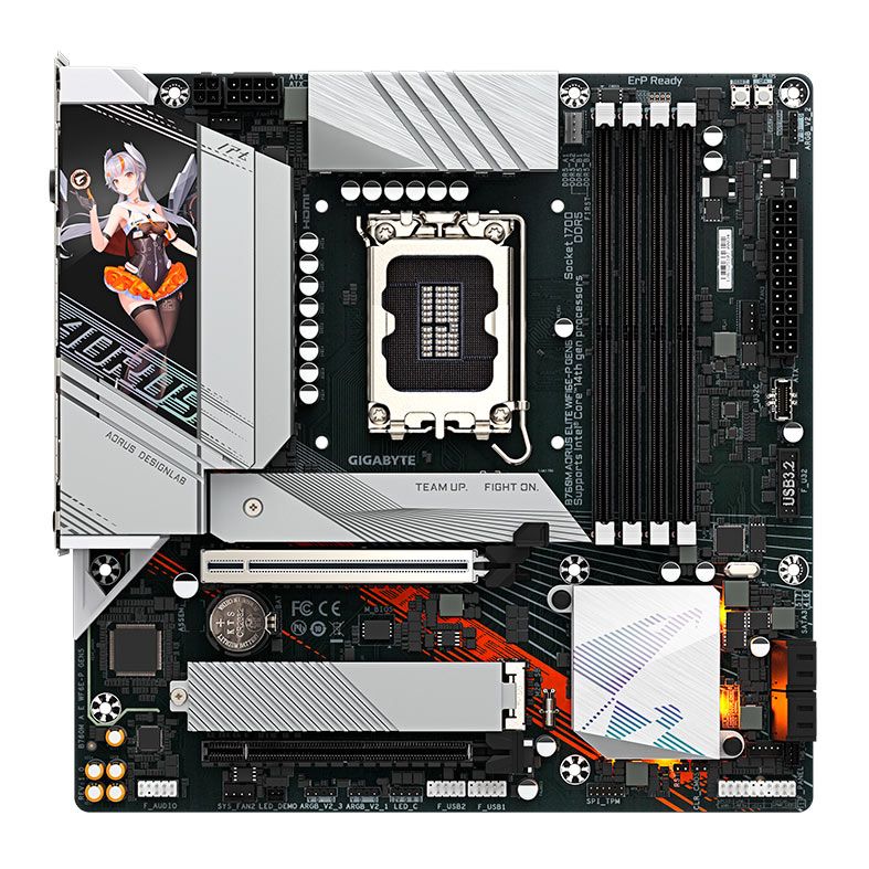 Placa Mae Gigabyte B760M Aorus Elite WIFI6E P Gen5, DDR5, LGA1700, M-ATX, Chipset Intel B760, B760M-A-E-WF6E-P-GEN5