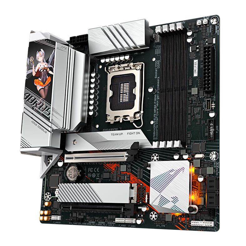 Placa Mae Gigabyte B760M Aorus Elite WIFI6E P Gen5, DDR5, LGA1700, M-ATX, Chipset Intel B760, B760M-A-E-WF6E-P-GEN5