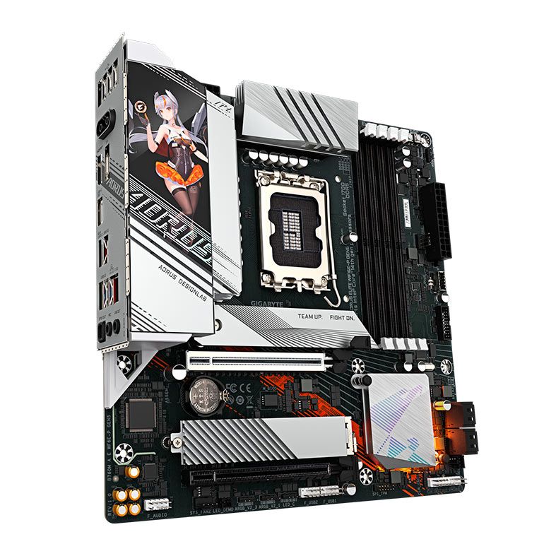 Placa Mae Gigabyte B760M Aorus Elite WIFI6E P Gen5, DDR5, LGA1700, M-ATX, Chipset Intel B760, B760M-A-E-WF6E-P-GEN5
