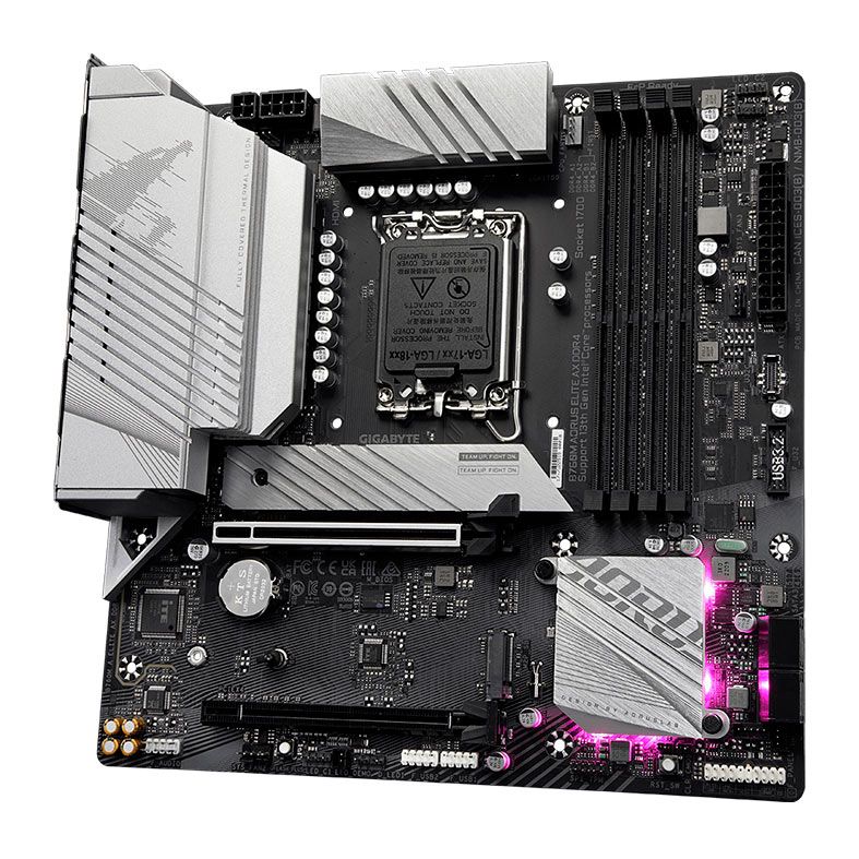 Placa Mae Gigabyte B760M Aorus Elite AX DDR4, WiFi, LGA 1700, M-ATX, Chipset Intel B760, B760M-A-ELITE-AX-DDR4