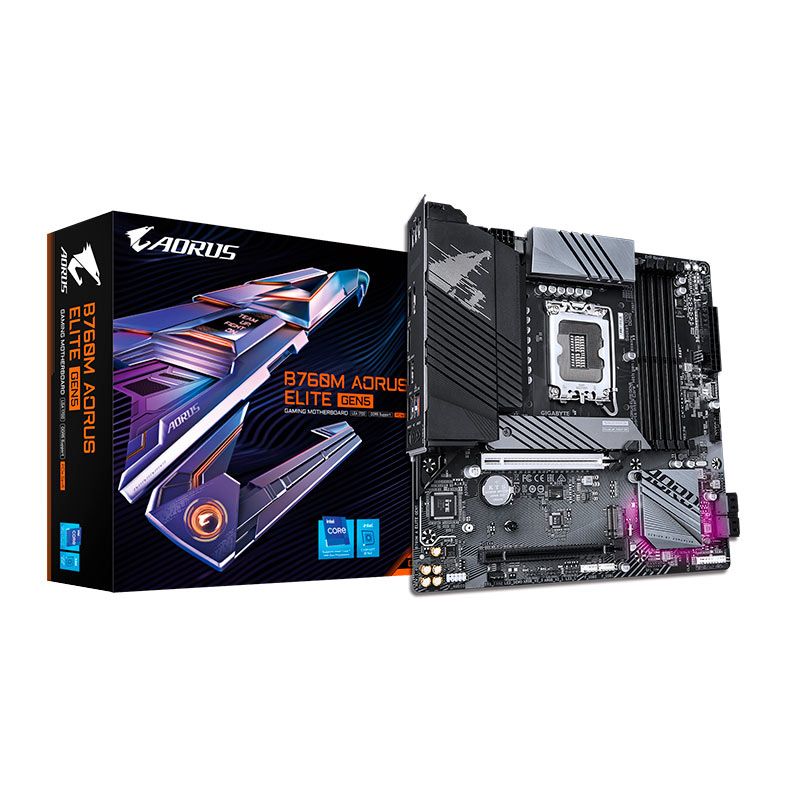 Placa Mae Gigabyte B760M Aorus Elite, DDR5, LGA1700, M-ATX, Chipset Intel B760, B760M-A-ELITE-GEN5