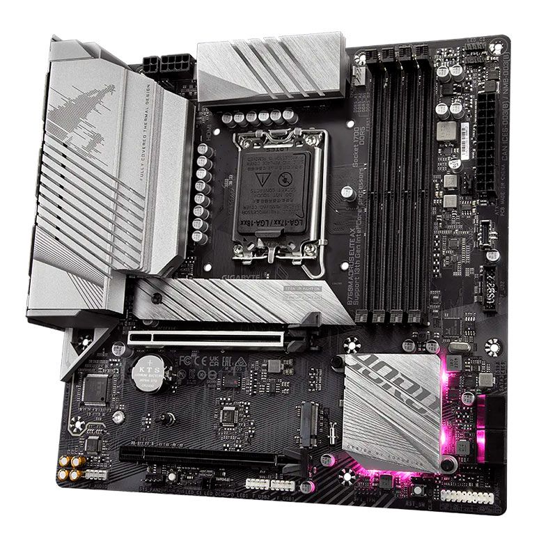 Placa Mae Gigabyte B760M Aorus Elite AX, WiFi, DDR5, Socket LGA 1700, M-ATX, Chipset Intel B760, B760M-AORUS-ELITE-AX