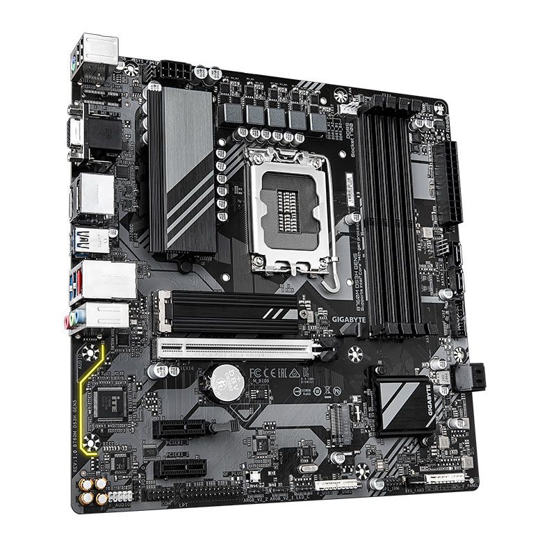 Placa Mae Gigabyte B760M DS3H, DDR5, LGA1700, M-ATX, Chipset Intel B760, B760M-DS3H-GEN5