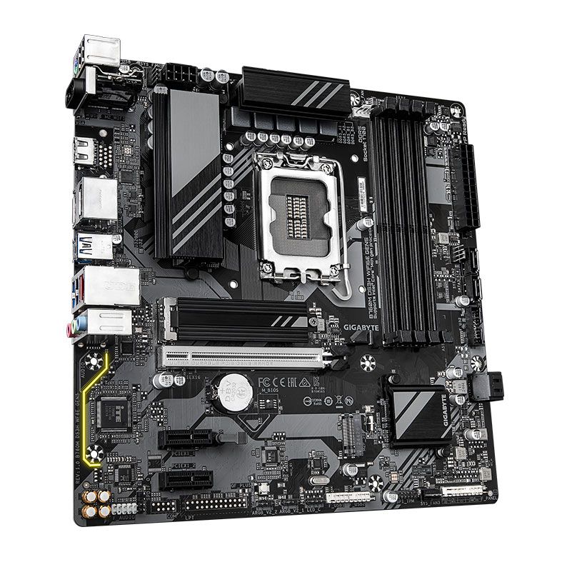 Placa Mae Gigabyte B760M DS3H WiFi6E Gen5, DDR5, LGA1700, M-ATX, Chipset Intel B760, B760M-DS3H-WF6E-GEN5