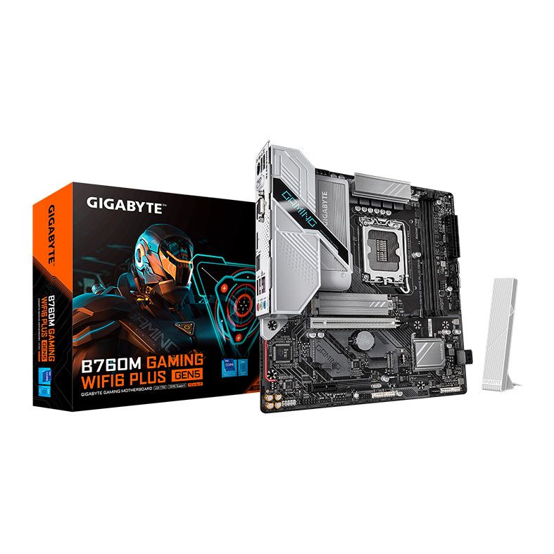 Placa Mae Gigabyte B760M Gaming WIFI6 Plus Gen5, DDR5, LGA1700, M-ATX, Chipset Intel B760, B760M-G-WF6-PLUS-GEN5