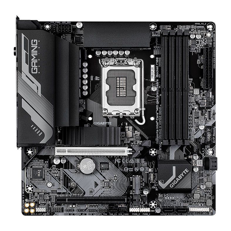 Placa Mae Gigabyte B760M Gaming X WiFi6E Gen5, DDR5, LGA1700, M-ATX, Chipset Intel B760, B760M-G-X-WF6E-GEN5