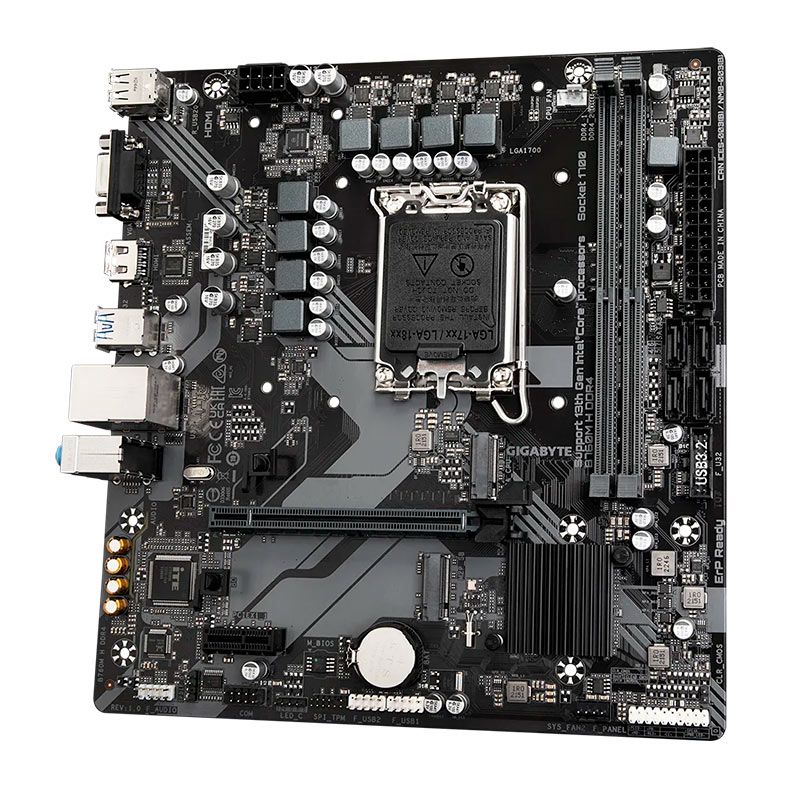 Placa Mae Gigabyte B760M H DDR4, LGA 1700, M-ATX, Chipset Intel B760, B760M-H-DDR4