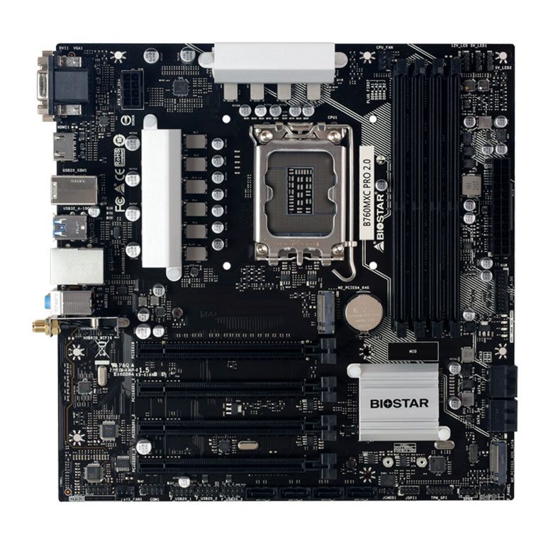 Placa Mae Biostar B760M, DDR4, Socket LGA1700, M-ATX, Chipset Intel B760, B760MXC-PRO-2.0