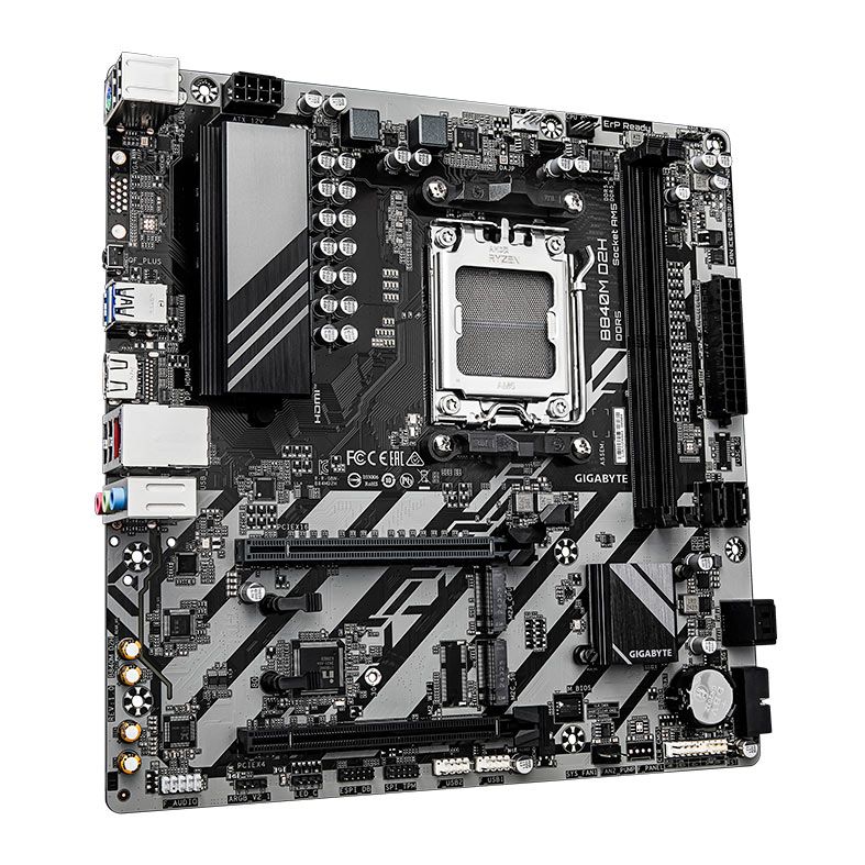 Placa Mae Gigabyte B840M D2H, DDR5, Socket AMD AM5, M-ATX, Chipset AMD B840, B840M-D2H