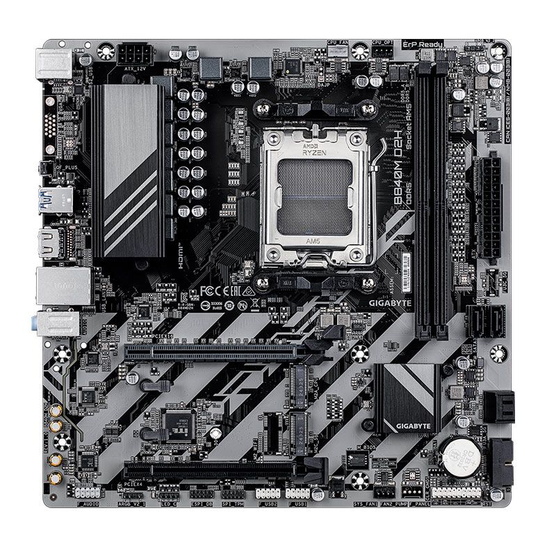 Placa Mae Gigabyte B840M D2H, DDR5, Socket AMD AM5, M-ATX, Chipset AMD B840, B840M-D2H