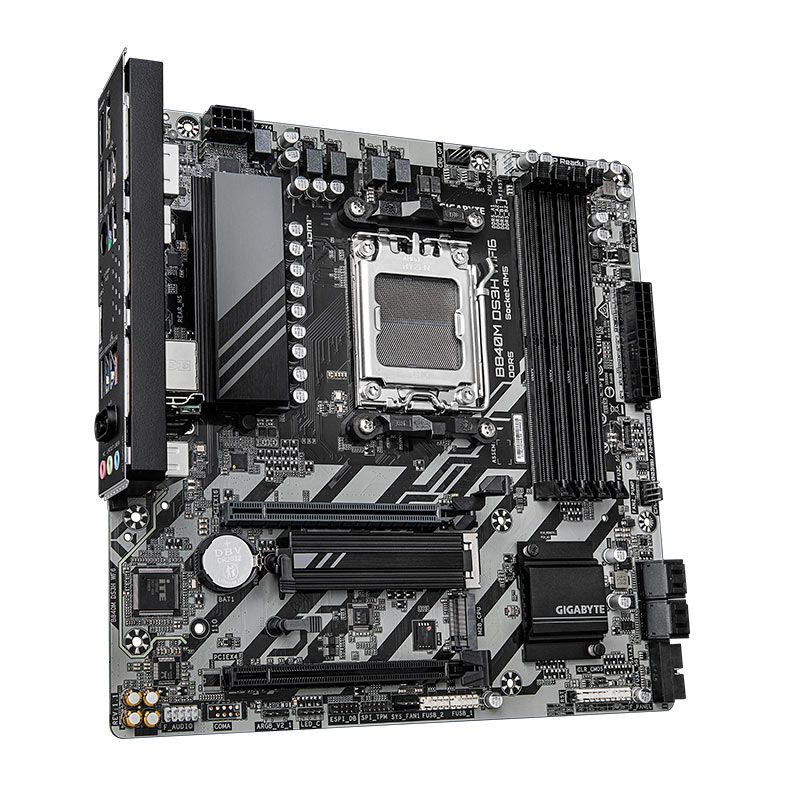 Placa Mae Gigabyte B840M DS3H WIFI6, DDR5, Socket AMD AM5, M-ATX, Chipset AMD B840, B840M-DS3H-WF6