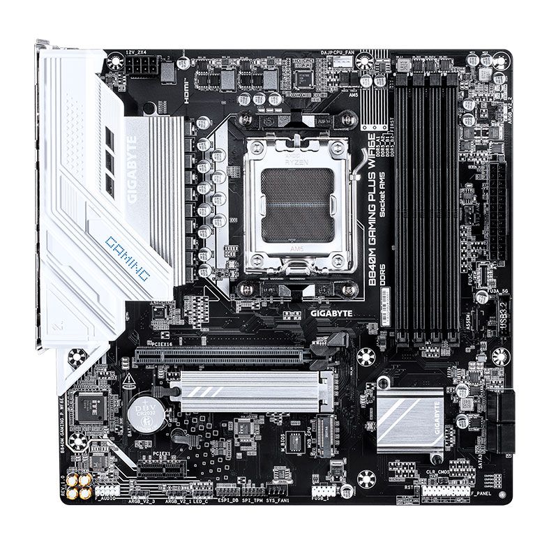 Placa Mae Gigabyte B840M Gaming Plus WiFi6E, DDR5, Socket AMD AM5, M-ATX, Chipset AMD B840, B840M-GAMING-P-WF6E