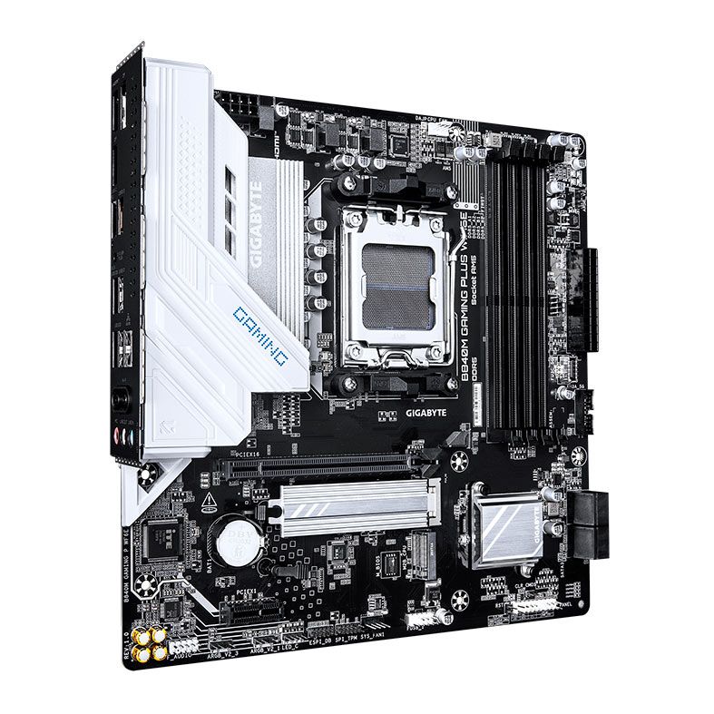 Placa Mae Gigabyte B840M Gaming Plus WiFi6E, DDR5, Socket AMD AM5, M-ATX, Chipset AMD B840, B840M-GAMING-P-WF6E