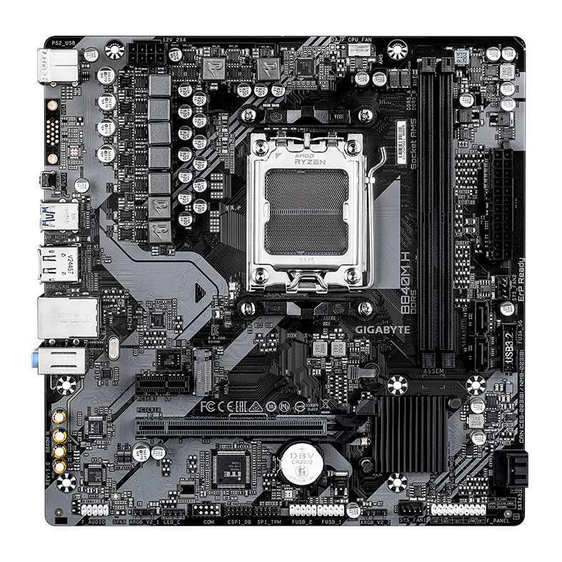 Placa Mae Gigabyte B840M H, DDR5, Socket AMD AM5, M-ATX, Chipset AMD B840, B840M-H
