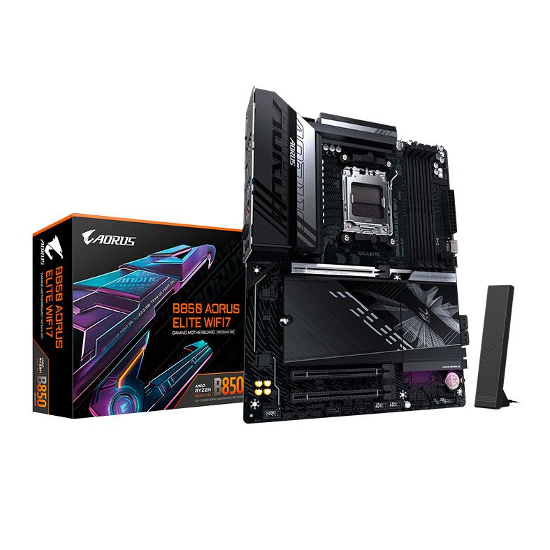 Placa Mae Gigabyte B850 Aorus Elite WF7, DDR5, Socket AMD AM5, ATX, Chipset AMD B850, B850-A-ELITE-WF7