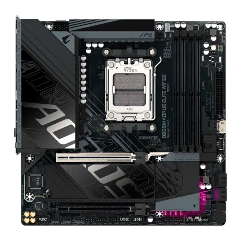 Placa Mae Gigabyte B850M Aorus Elite Wifi6E, DDR5, Socket AMD AM5, M-ATX, Chipset AMD B850, B850M-A-ELT-WF6E