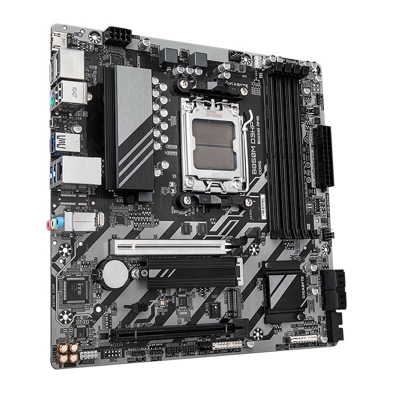 Placa Mae Gigabyte B850M D3HP, DDR5, Socket AMD AM5, M-ATX, Chipset AMD B850, B850M-D3HP