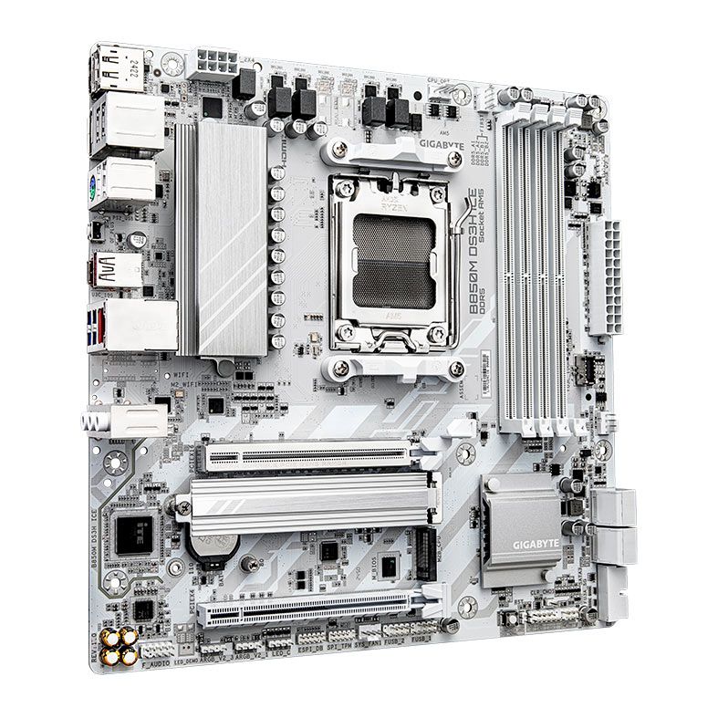 Placa Mae Gigabyte B850M DS3H ICE, DDR5, Socket AMD AM5, M-ATX, Chipset AMD B850, B850M-DS3H-ICE