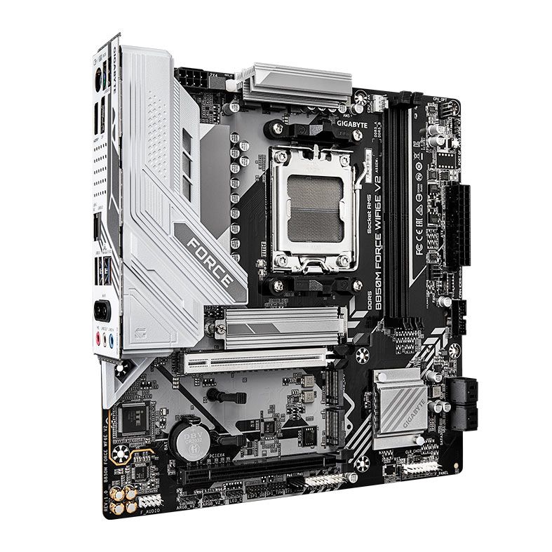 Placa Mae Gigabyte B850M Force Wifi6E V2, DDR5, Socket AMD AM5, M-ATX, Chipset AMD B850, B850M-FORCE-WF6E-V2