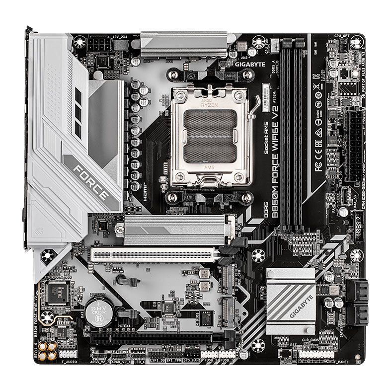 Placa Mae Gigabyte B850M Force Wifi6E V2, DDR5, Socket AMD AM5, M-ATX, Chipset AMD B850, B850M-FORCE-WF6E-V2