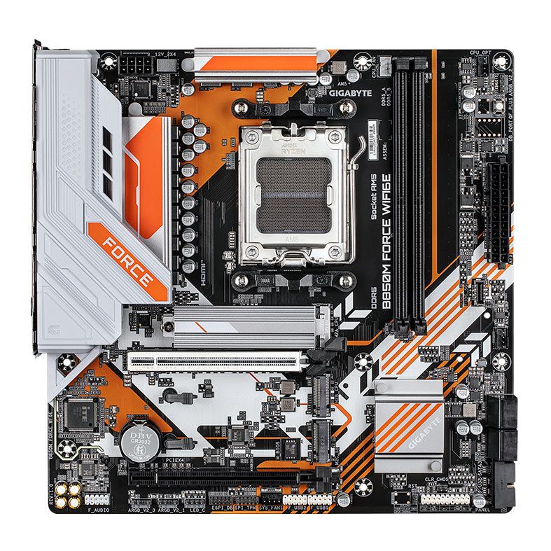 Placa Mae Gigabyte B850M Force WIFI6E, DDR5, Socket AMD AM5, M-ATX, Chipset AMD B850, B850M-FORCE-WF6E