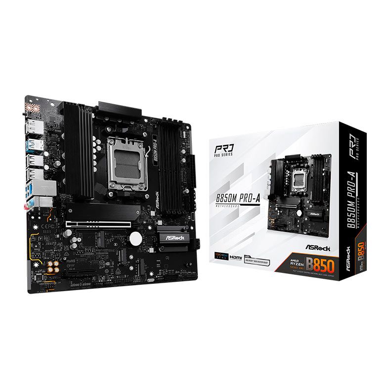 Placa Mae AsRock B850M Pro-A, DDR5, Socket AMD AM5, M-ATX, Chipset AMD B850, B850M-PRO-A