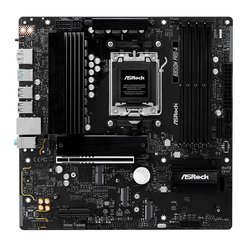 Placa Mae AsRock B850M Pro-A, DDR5, Socket AMD AM5, M-ATX, Chipset AMD B850, B850M-PRO-A