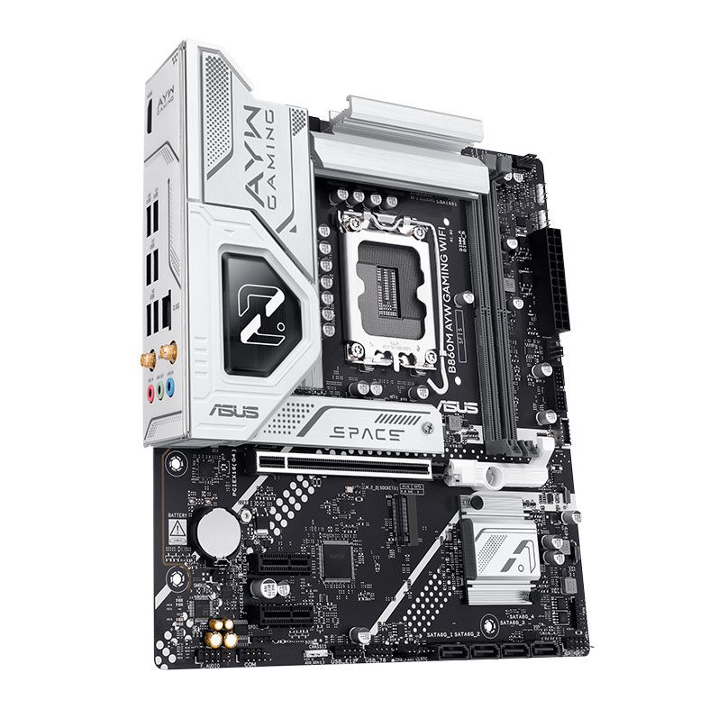 Placa Mae Asus B860M AYW Gaming WiFi, DDR5, LGA1851, M-ATX, Chipset Intel B860, B860M-AYW-GAMING-WIFI