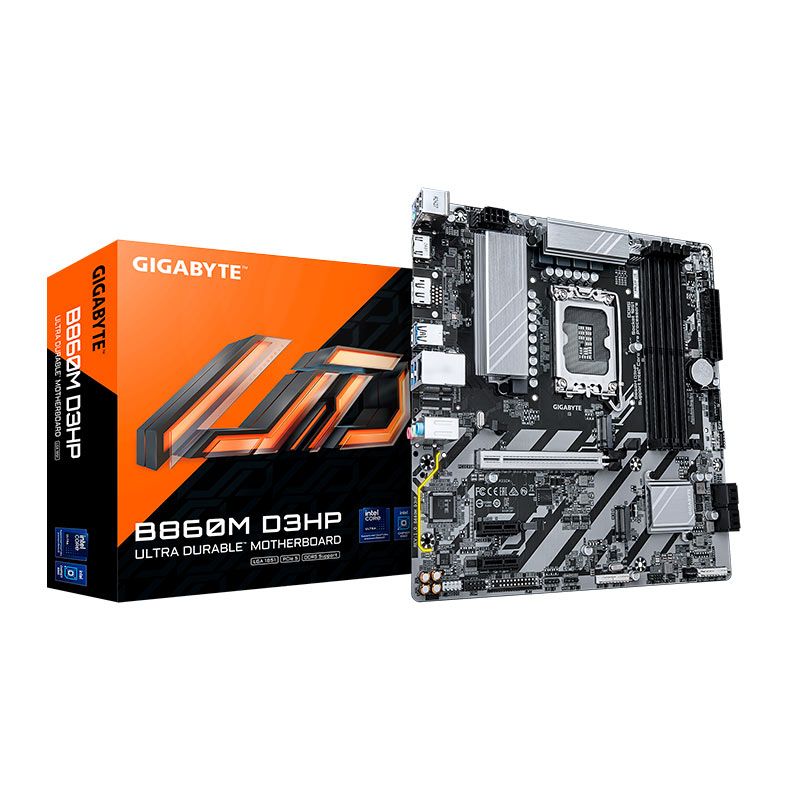 Placa Mae Gigabyte B860M D3HP, DDR5, LGA1851, M-ATX, Chipset Intel B860, B860M-D3HP