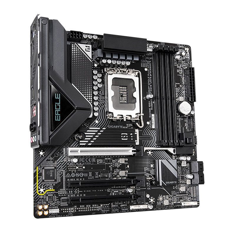 Placa Mae Gigabyte B860M Eagle Plus WIFI6E, DDR5, LGA1851, M-ATX, Chipset Intel B860, B860M-EAGLE-PLUS-WIFI6E