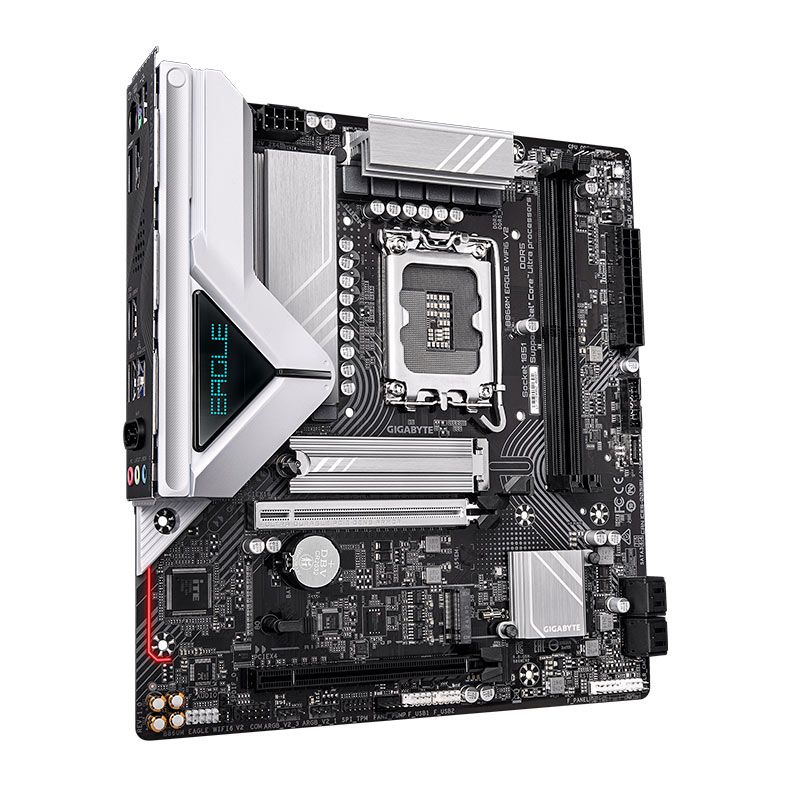 Placa Mae Gigabyte B860M Eagle WIFI6 V2, DDR5, LGA1851, M-ATX, Chipset Intel B860, B860M-EAGLE-WIFI6-V2