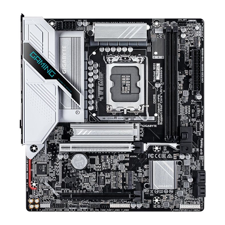 Placa Mae Gigabyte B860M Gaming WIFI6, DDR5, LGA1851, M-ATX, Chipset Intel B860, B860M-GAMING-WIFI6