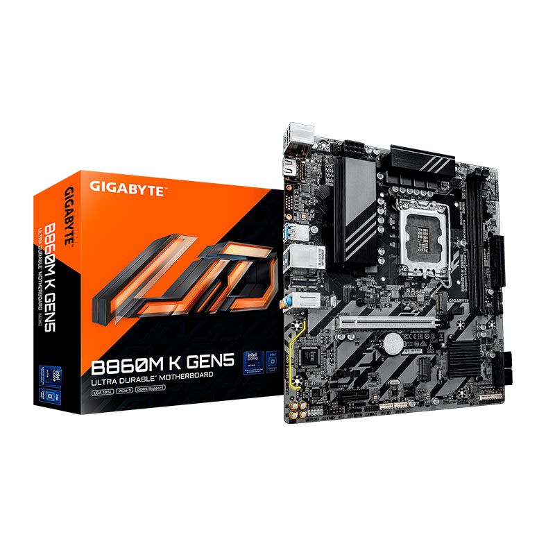 Placa Mae Gigabyte B860M K Gen5, DDR5, LGA1851, M-ATX, Chipset Intel B860, B860M-K-GEN5