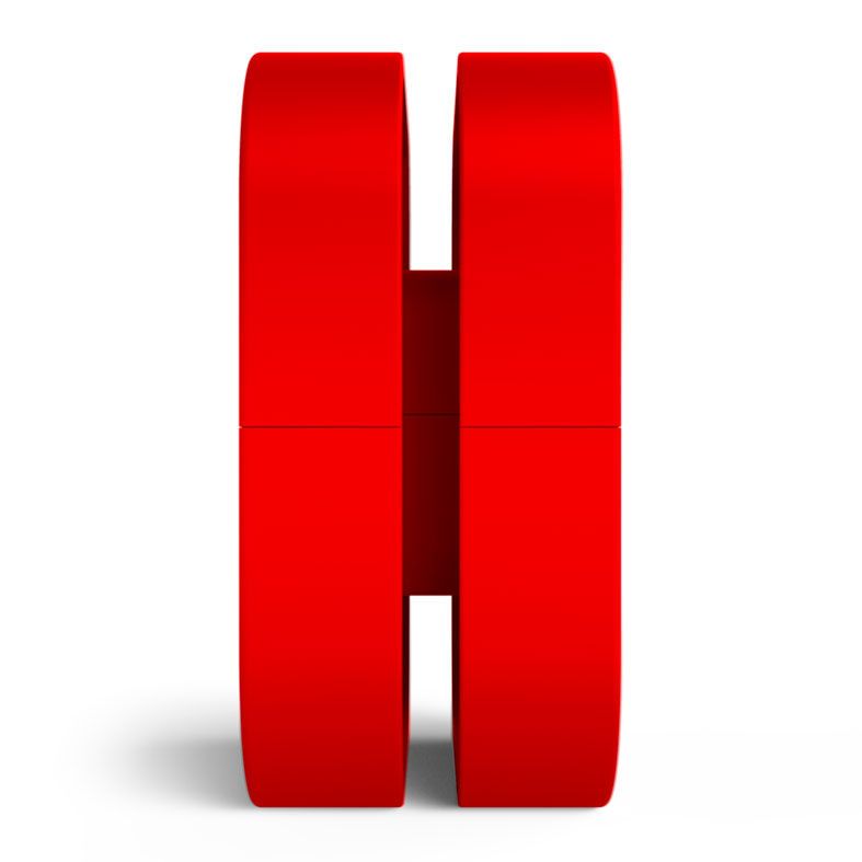 Suporte Para Headsets NZXT PUCK Vermelho, BA-PCKRT-RD