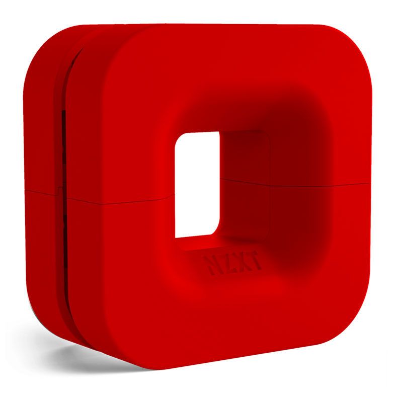 Suporte Para Headsets NZXT PUCK Vermelho, BA-PCKRT-RD