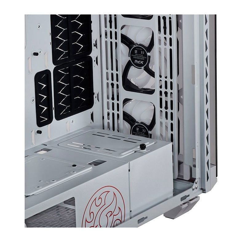 Gabinete Gamer XPG Battlecruiser, Mid-Tower, Lateral de Vidro, Com 4 Fans, ARGB, Branco, BATTLECRUISER-WHCWW