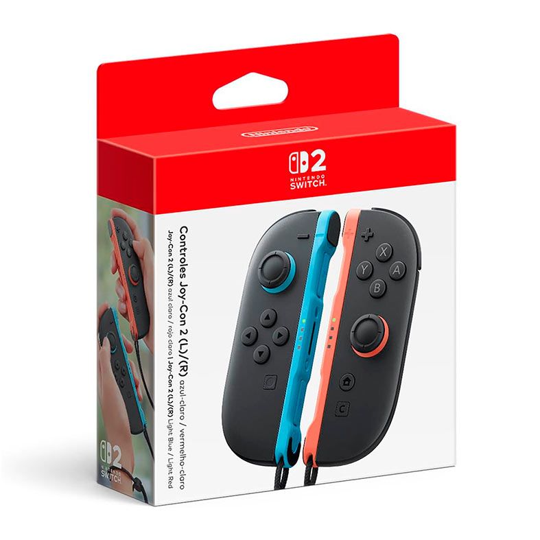 Controle Para Nintendo Switch 2 Joy-Con 2, Wireless, Azul e Vermelho, BBEAJAAAA