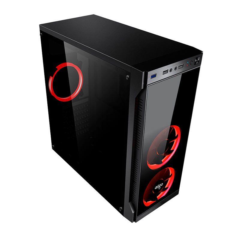 Gabinete Gamer Aigo Beyond 3 U3, Mid-Tower, Lateral Acrilico, Preto, BEYOND 3 U3