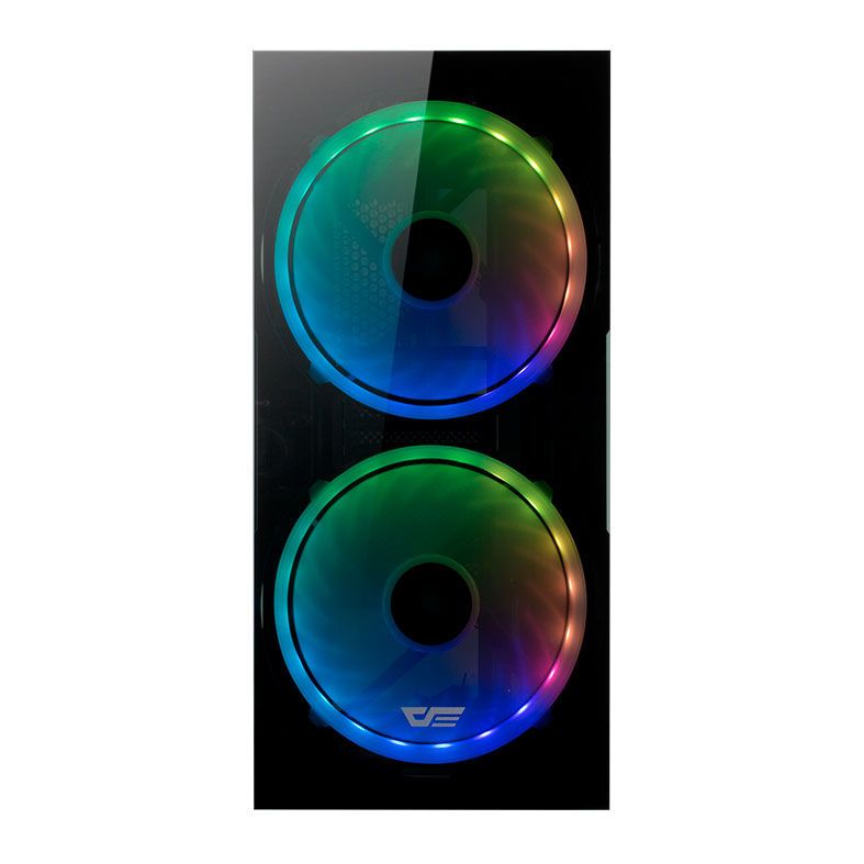 Gabinete Gamer Aigo DarkFlash BF1, Lateral/Frontal Vidro, Com 2 Fans, Preto, AIGO DARKFLASH BF1