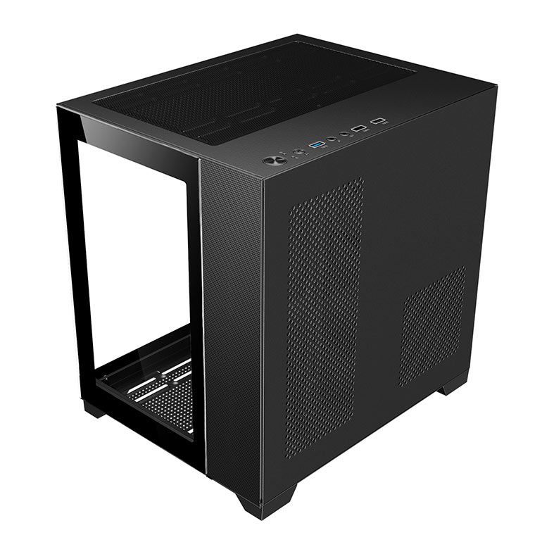 Gabinete Gamer Bluecase Atlantis BG-051, Mid-Tower, Lateral e Frontal de Vidro, Preto, BG-051BX