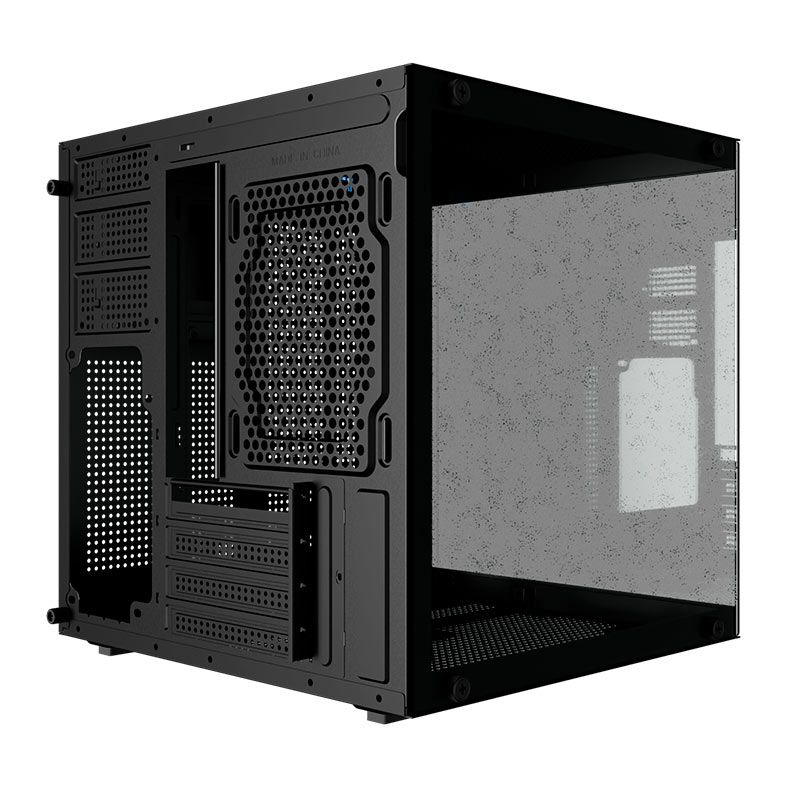 Gabinete Gamer Bluecase BG-066 Life, Mini-Tower, Lateral de Vidro, Preto, BG-066-LIFE-BK
