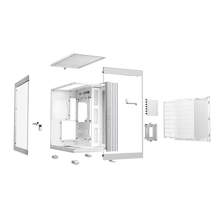 Gabinete Gamer Be Quiet! Light Base 600 DX, ARGB, Mid-Tower, Lateral de Vidro, Branco, BGW66