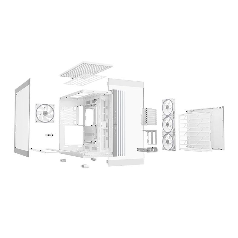 Gabinete Gamer Be Quiet! Light Base 900 DX, ARGB, Full-Tower, Lateral de Vidro, Branco, BGW70