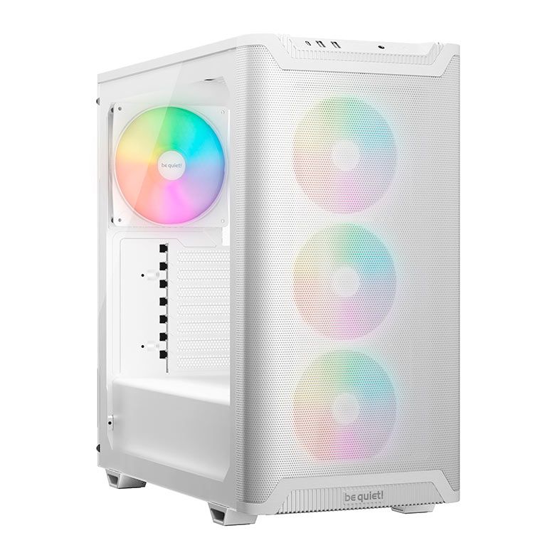 Gabinete Gamer Be Quiet! Pure Base 501 LX, ARGB, Mid-Tower, Lateral de Vidro, Com 4 Fans, Branco, BGW79
