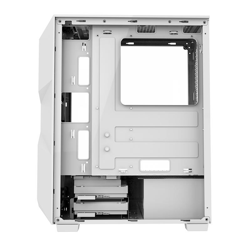Gabinete Gamer Alseye Big Jony, Mid-Tower, Lateral de Vidro, Branco, BIGJONY-W-ALSEYE